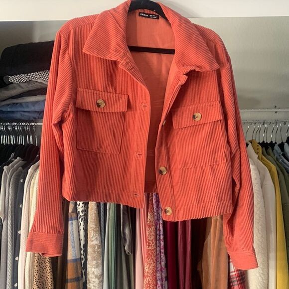 Peach Colored Button Up - Picture 1 of 4